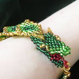 Браслет "Зелёный дракон"