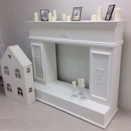 Белый фальш-камин