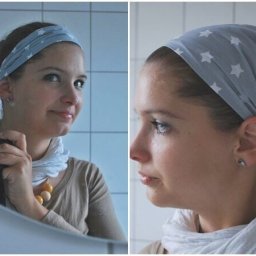 Шьём косынку на резинке