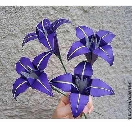 Лилия из бумaги