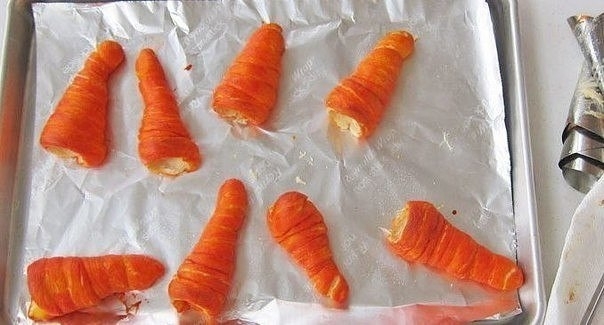 Морковка - рогалик: тонкая грань кулинарии и рукоделия