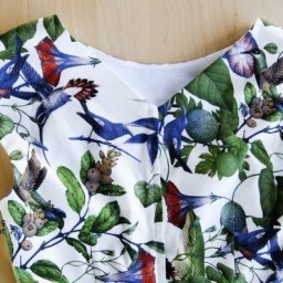 Обработка косой бейкой проймы платья на подкладке