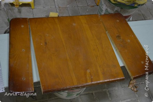 Винтажная переделка старого стола в стиле шебби-шик