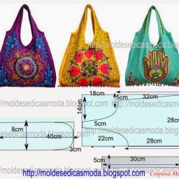 Выкройки вместительных сумочек