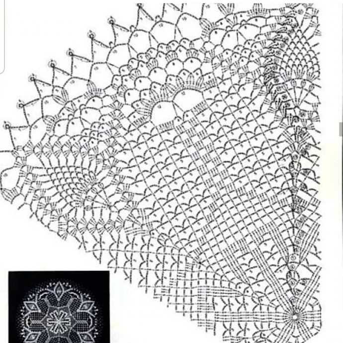 Чудесная подборка салфеток крючком