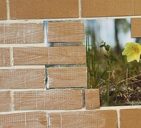 Имитация декоративной кирпичной кладки