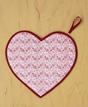 Прихваточка в виде сердца Прихваточка в виде сердца