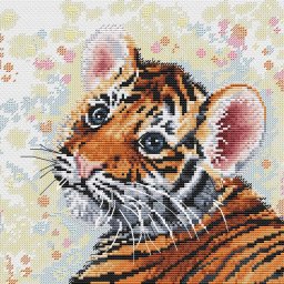 Вышиваем милого тигрёнка