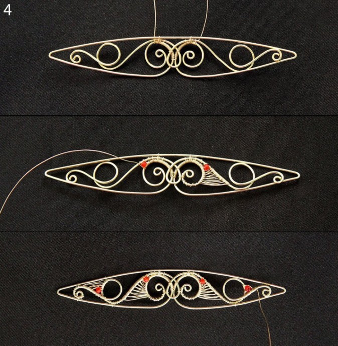 ​Новогодний шар из проволоки