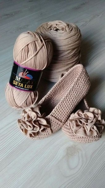 ​Вязаные тапочки