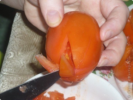 ​Как сделать тюльпаны из томатов