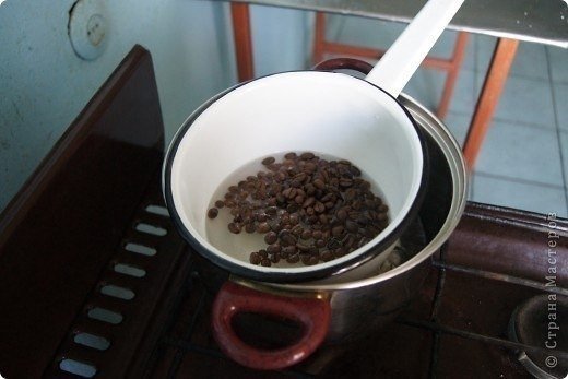 Кoфeйная свeчa cвoими pyками