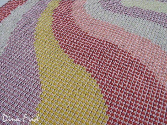 Ковры-пушистики из остатков пряжи