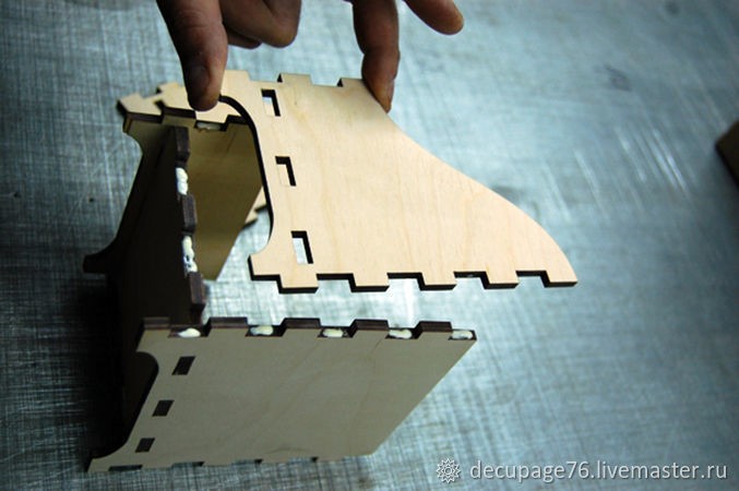 Сборка заготовок для декупажа