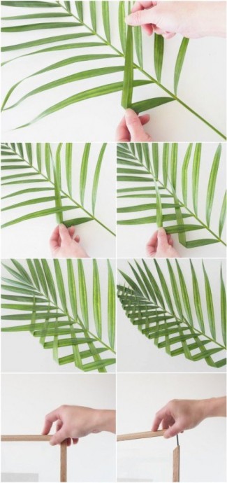 Невероятная картина из листа пальмы: мастер-класс