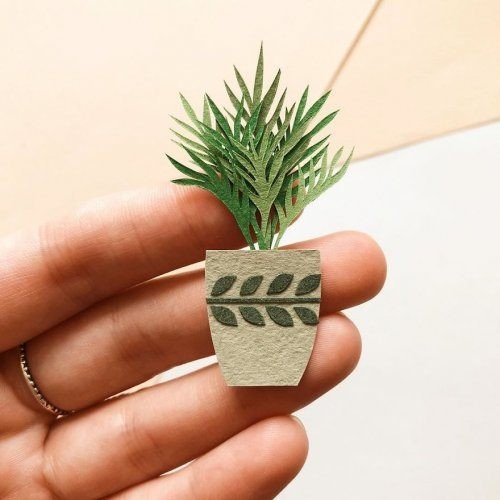 Трёхмерные бумажные растения