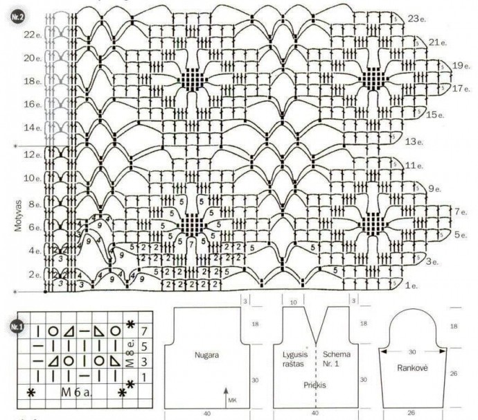 Ажурный жакетик крючком