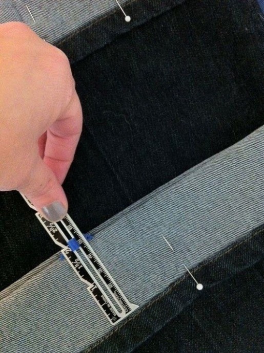 Как укоротить джинсы и сохранить фабричный шов в целости