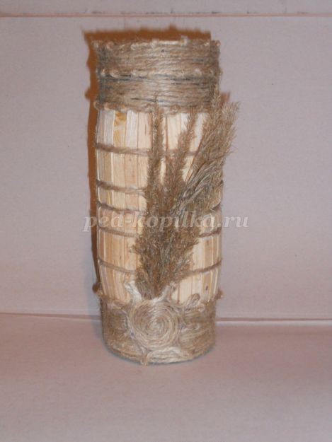 Баночка из прищепок: мастер-класс