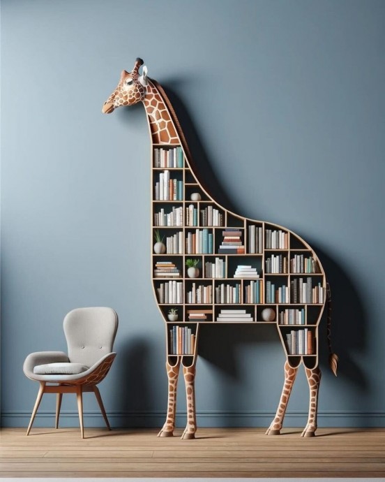 Нестандартные идеи книжных полок