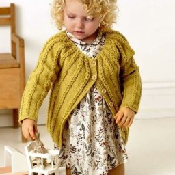 Жакет с круглой кокеткой