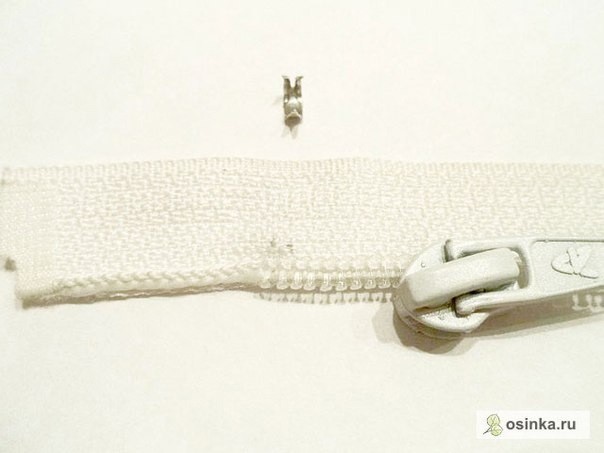 Меняем бегунок на тракторной молнии