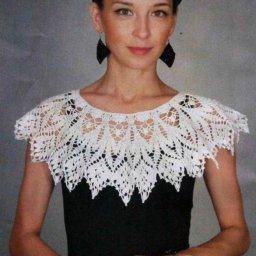 Роскошный воротник крючком