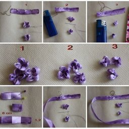 Схемы вышивки лентами