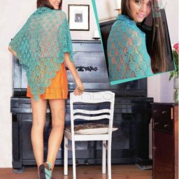 Восхитительные узоры для невероятно красивой шали