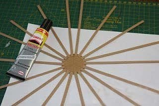 Декоративный велосипед из бумаги