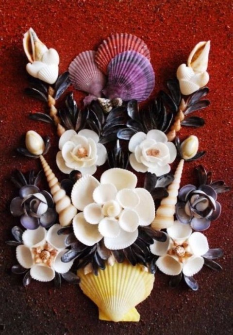 Картины с ракушками: оригинальные идеи для вдохновения Картины с ракушками: оригинальные идеи для вдохновения