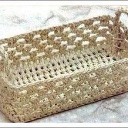 Корзиночки из джутового шпагата