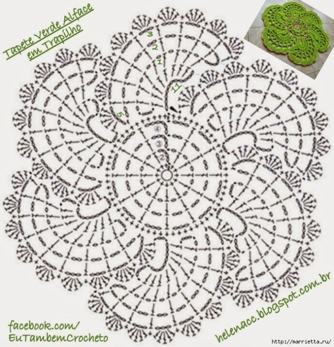 ​Коврик крючком