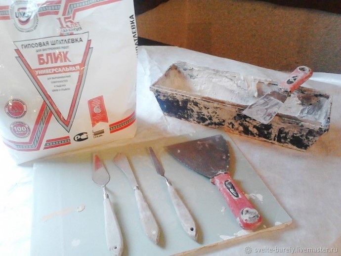 Веточка розы из шпатлевки Веточка розы из шпатлевки