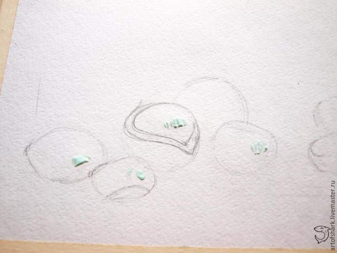 Рисуем каштаны акварелью Рисуем каштаны акварелью