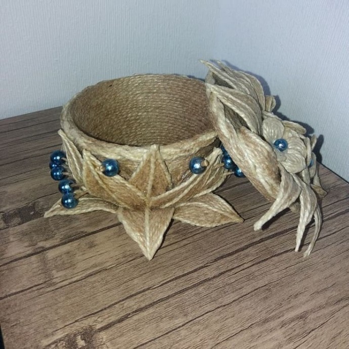 Идеи творчества из джутовой пряжи