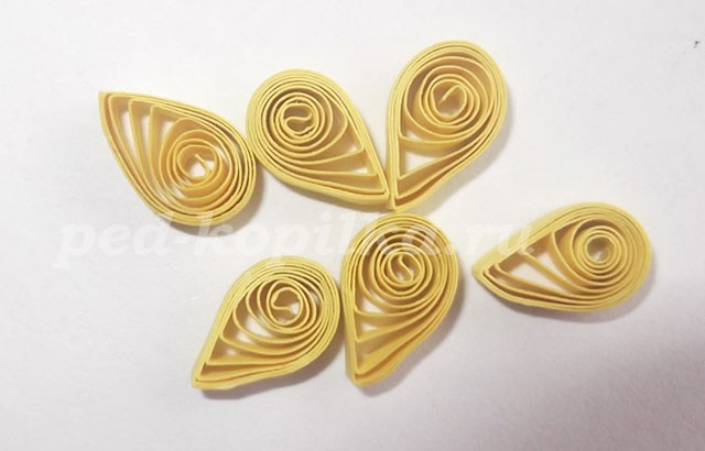 Мастер-класс "Капелька лета" в технике квиллинг