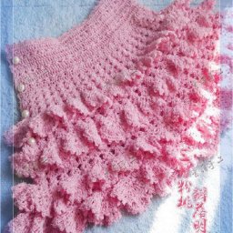 Вязаные оборки для юбочки