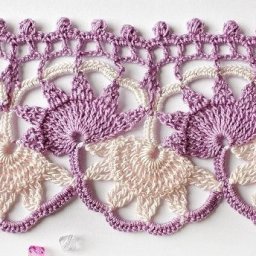 ​Очень красивая кайма крючком