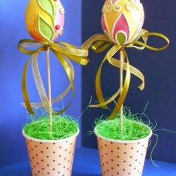 Пасхальный декор с применением техники "Пейп-арт"