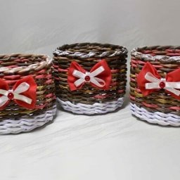 Плетённая корзинка