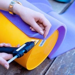 Простой пуфик для дачи своими руками