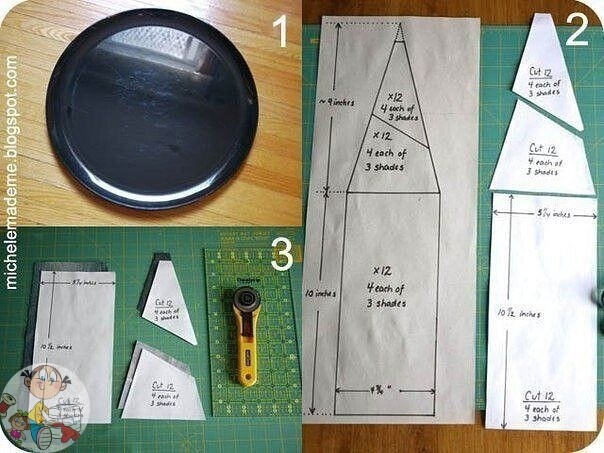 ​Шьeм круглый джинcoвый пуфик