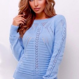 ​Свитер с изумительно красивыми узорами