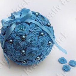 Декоративный шар с цветами