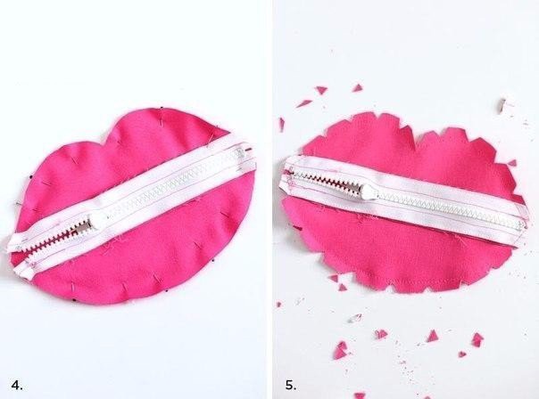 ​Косметичка в виде губ