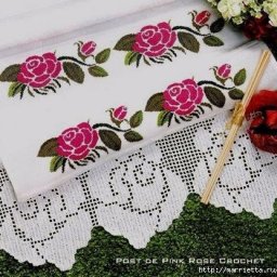 Вышитые розы