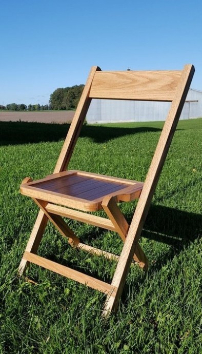 Самодельный складной стул со спинкой
