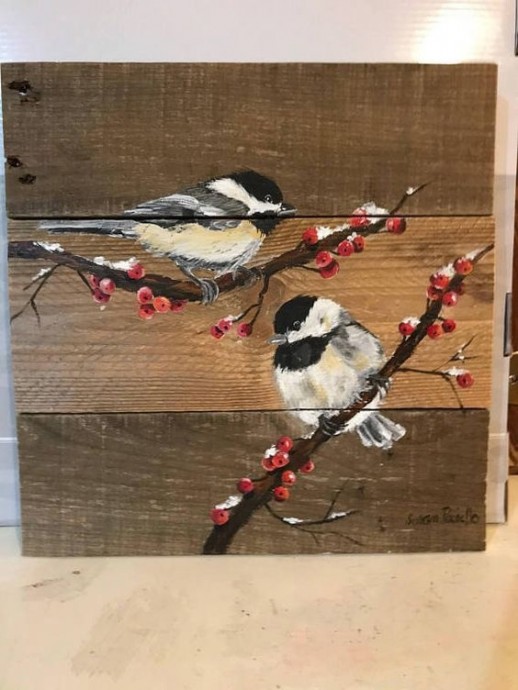 Птички на дощечках