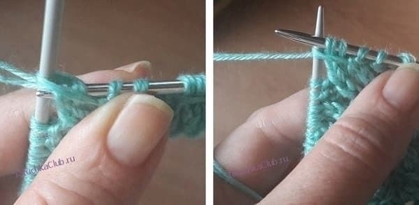 Узор "Замочек" спицами